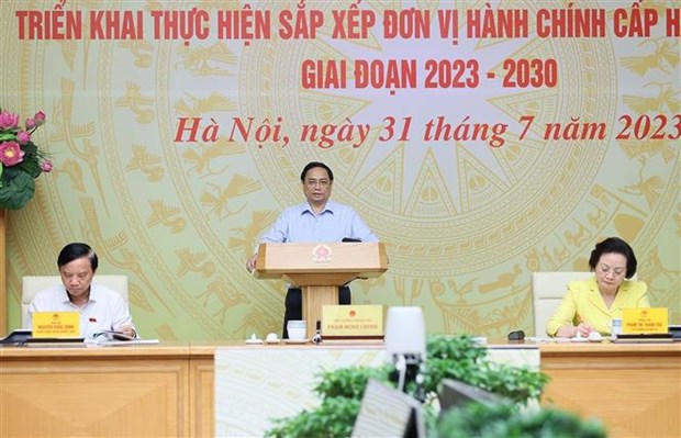 Le Premier ministre souligne la necessite de classifier les unites administratives aux niveaux de district et de commune hinh anh 1