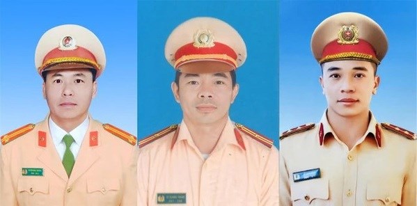 Glissement de terrain a Lam Dong : hommage aux trois policiers victimes hinh anh 1