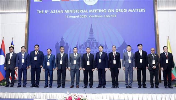 Ouverture de la 8e reunion ministerielle de l’ASEAN sur la drogue au Laos hinh anh 1