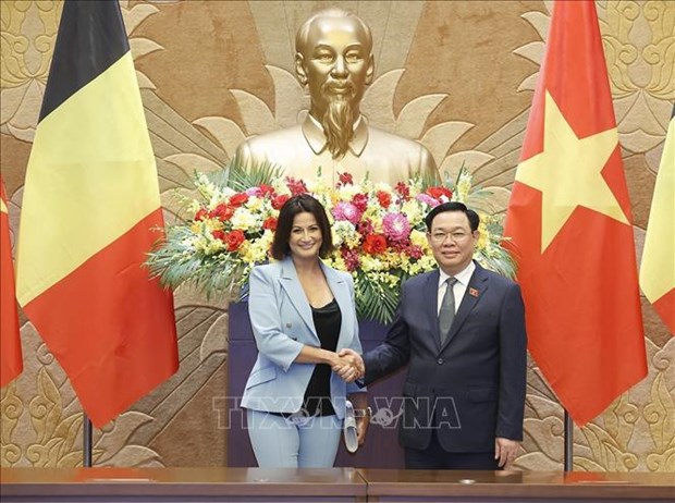 Vietnam-Belgique : entretien Vuong Dinh Hue - Stephanie D'Hose hinh anh 1