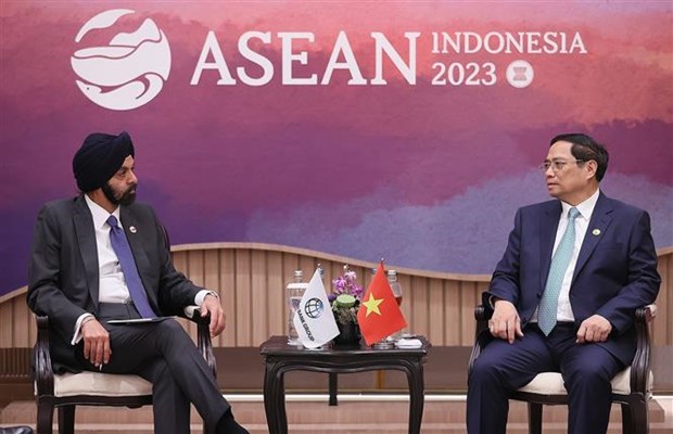 Le PM rencontre le president de la Banque mondiale en Indonesie hinh anh 1