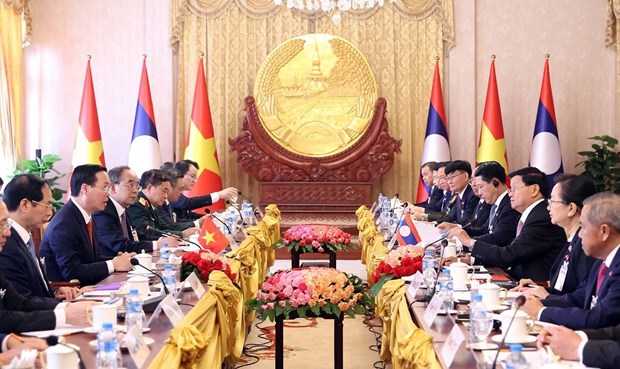 Le president de l’Association d’amitie Laos-Vietnam loue les liens bilateraux hinh anh 2