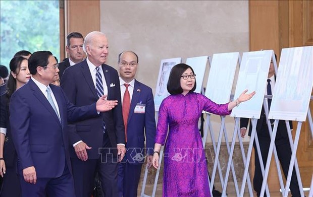 Le Premier ministre Pham Minh Chinh rencontre le president americain Joe Biden hinh anh 3