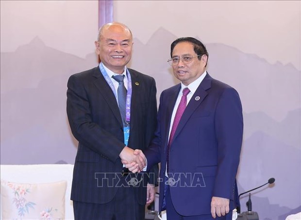 Le Premier ministre Pham Minh Chinh rencontre des dirigeants de grands groupes chinois hinh anh 1