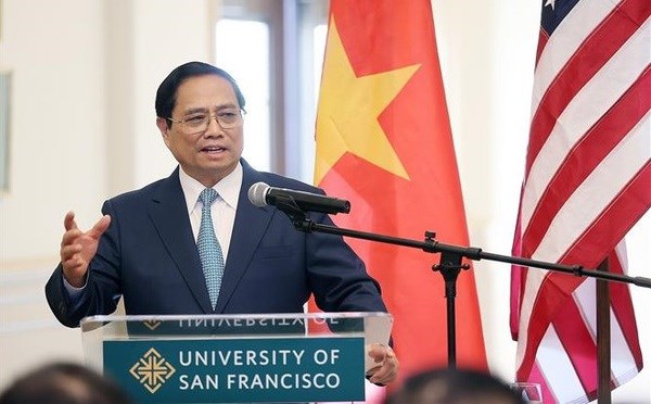 Le PM Pham Minh Chinh se rend a l'Universite de San Francisco hinh anh 2