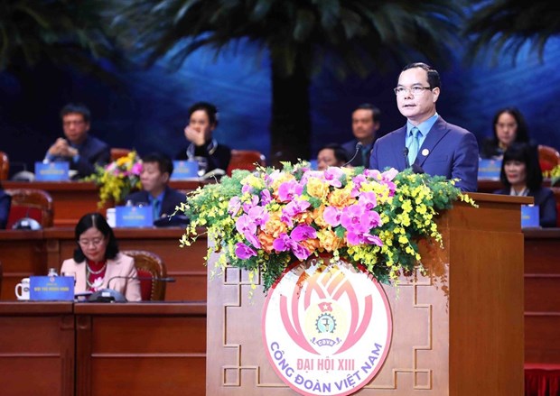 Ouverture du 13e Congres des syndicats vietnamiens hinh anh 3