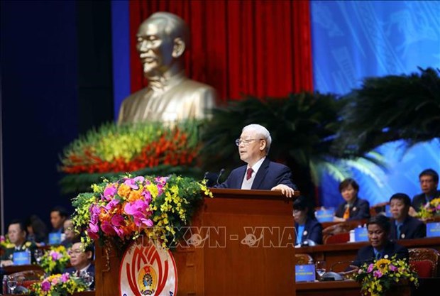 Ouverture du 13e Congres des syndicats vietnamiens hinh anh 1