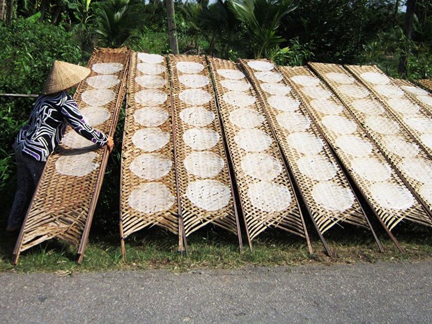 Le metier de confection des galettes de riz de Tuy Loan classe au patrimoine national hinh anh 2