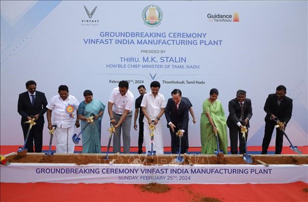 VinFast met en chantier une usine de vehicules electriques en Inde hinh anh 1