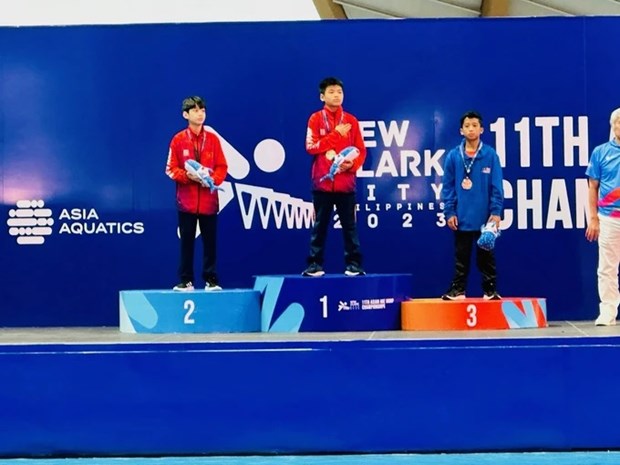 Le Vietnam decroche une medaille d'or en plongeon aux Championnats asiatiques par groupes d'age hinh anh 1