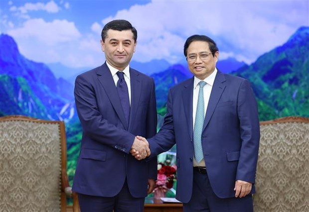 Le PM Pham Minh Chinh recoit le ministre ouzbek des Affaires etrangeres hinh anh 1