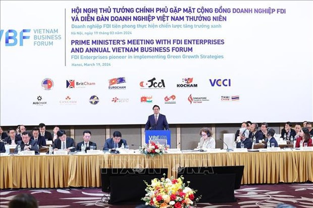 Le PM rencontre des entreprises a participation etrangere au Vietnam hinh anh 2