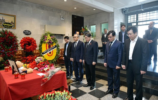 Attentat terroriste en Russie : le vice-president de l’AN Nguyen Duc Hai presente ses condoleances a l'ambassade de Russie hinh anh 1