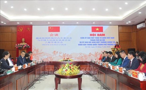 Promouvoir la cooperation dans le travail du Front entre Hanoi et Shanghai (Chine) hinh anh 1