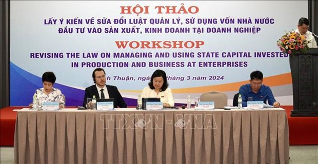 La loi sur la gestion et l'utilisation du capital de l'Etat investi dans les affaires des entreprises en debat hinh anh 1
