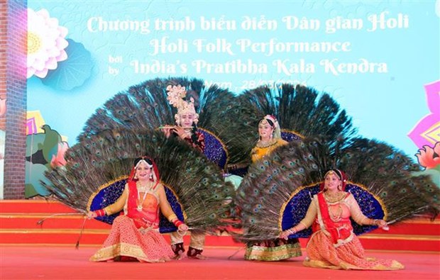 Presentation des caracteristiques culturelles uniques de la fete Holi a Ha Nam hinh anh 1