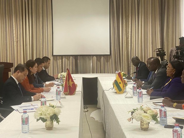 La vice-ministre des Affaires etrangeres Nguyen Minh Hang en visite de travail au Ghana hinh anh 1