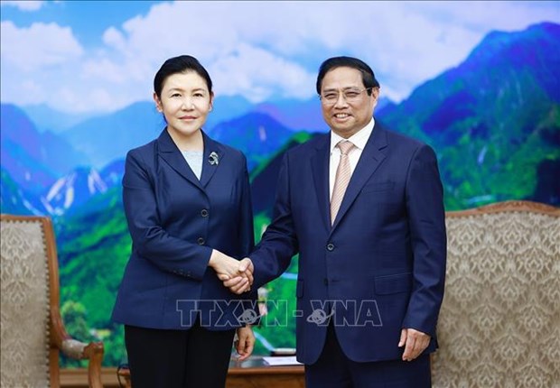 Le Premier ministre Pham Minh Chinh recoit la ministre chinoise de la Justice hinh anh 1