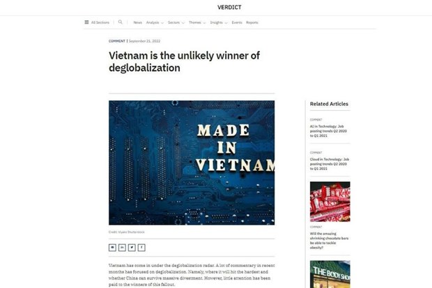 Le Vietnam est le "vainqueur improbable de la demondialisation" hinh anh 1