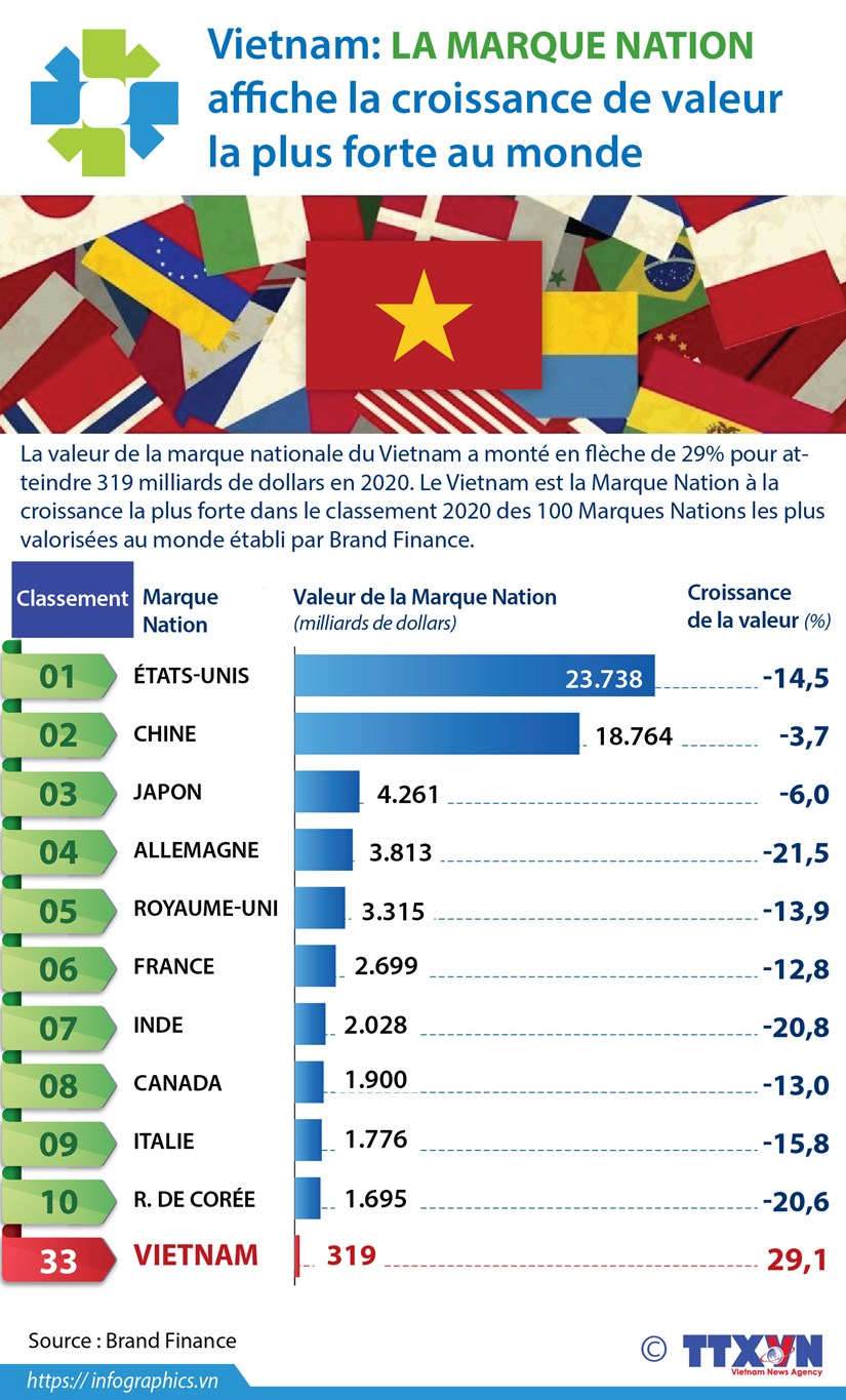 Vietnam: la Marque Nation affiche la croissance de valeur la plus forte au monde hinh anh 1