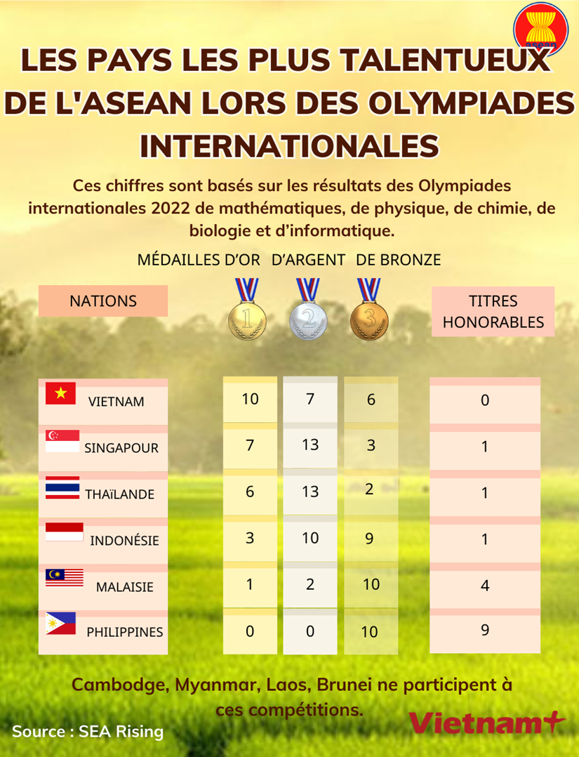 Les pays les plus talentueux de l’ASEAN lors des Olympiades internationales hinh anh 1