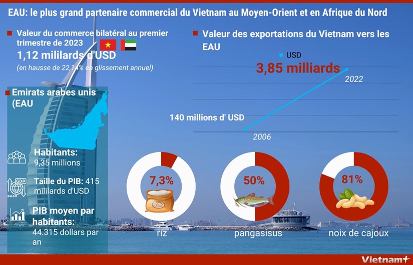 EAU: le plus grand partenaire commercial du Vietnam au Moyen-Orient et en Afrique du Nord hinh anh 1